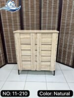 دولاب احذية خشب درفتين