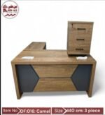 ⁦مكتب عمل خشب 3 قطعة 180 cm⁩ - الصورة ⁦3⁩