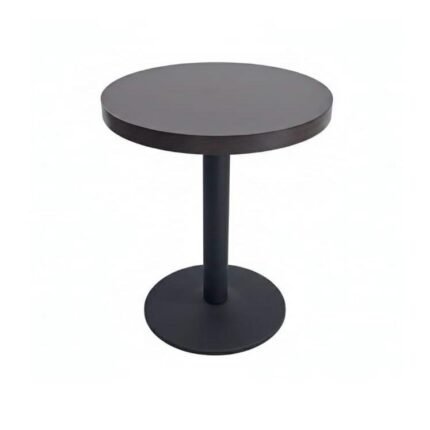 طاولة خشب دائري قاعدة حديد