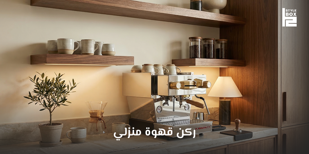 ركن قهوة منزلي